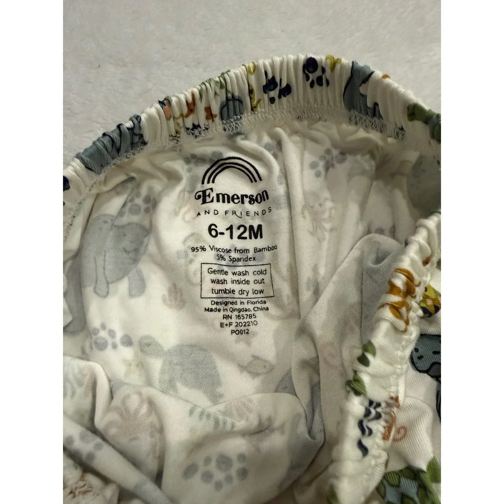 Emerson and Friends Manatee Bamboo Baby Bloomers 6-12M NWT Sea Life Print